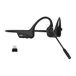 Shokz OpenComm2 UC 2025 Upgrade ���`�����C�����X�C���z���iUSB-C�A�_�v�^�[�t���j�r�W�l�X�p�w�b�h�Z�b�g / Bluetooth 5.1 / �m�C�Y�L�����Z�����O�}�C�N / 16���ԘA���ʘb / �Z�K�F�؍ς݁i�u���b�N�j