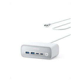 ＼本日ポイント2倍／Anker 525 Charging Station (67W)（6-in-1 充電ステーション）【USB-C×2 / USB-A×2 / AC差込口×3 / 延長コード1.5m / Power Delivery対応】ホワイト
