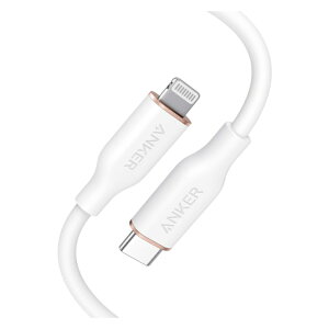 Anker PowerLine III Flow USB-C & Lightning P[u (0.9m / NEhzCg)yMFiF / ܂ȂVRf / USB PDΉ / _ & ϋvz