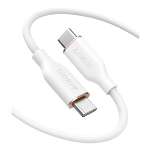 Anker PowerLine III Flow USB-C & USB-C P[u 100W}[dΉ Ȃ₩VRf ܂ɂ݌v 1.8m NEhzCg iPhone 16/15 Galaxy MacBook eΉ X0018OHMT9