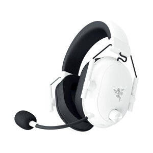 Razer ���C�U�[ BlackShark V2 HyperSpeed White ���C�����X�Q�[�~���O�w�b�h�Z�b�g �w���� �}�C�N �`�^��50mm�h���C�o�[ HyperSpeed Wireless (2.4GHz) Bluetooth USB�ڑ� �y�� 70���Ԏ��� �u���b�N�V���[�N �u�C�c�[