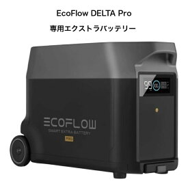 ＼先着100名様限定! 5%OFFクーポン有／【整備済品】EcoFlow DELTA Pro 専用エクストラバッテリー 7200Wh容量拡張用｜最大10,800Wh拡張 車中泊・防災・キャンプ対応 メーカー保証6カ月