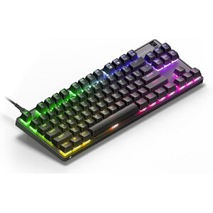 SteelSeries Apex 9 TKL JP 64852 �Q�[�~���O�L�[�{�[�h �e���L�[���X OptiPoint���w�X�C�b�`���� �L�� ���{��z�� 1.0mm-1.5mm�σA�N�`���G�[�V���� ���ϋv �u���b�N B0FSK4TMT5
