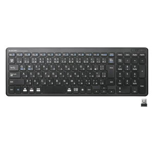 �G���R�� ���C�����X�L�[�{�[�h �e���L�[�t�� �R���p�N�g ���^ �p���^�O���t 2.4GHz USB �u���b�N TK-FDP099TBK/EC