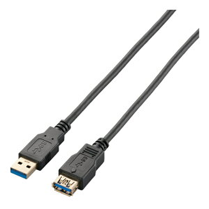 �G���R�� USB3.0 �����P�[�u�� 1m USB-A �I�X ���X ����5Gbps �����b�L �u���b�N USB3-E10BK