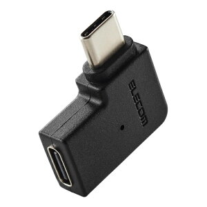 �G���R�� MPA-CFCMLAD01BK USB Type-C �ϊ��A�_�v�^�[ L�� ������ USB-C to C USB3.2 Gen2 10Gbps 60W �u���b�N 4549550317566