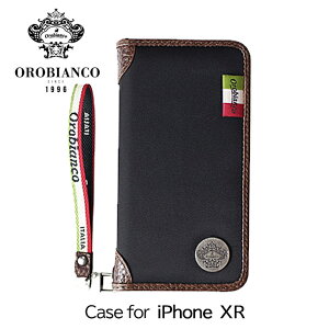 _ubNtCf[! ő2000~OFFN[|^COEbh iPhoneXR IrAR Orobianco Book case/Black RS8C036K  蒠^ AEgbg