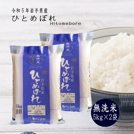 米 10kg 無洗米 ひとめぼれ 岩手県産 送料無料 お米 5kg×2袋 精米 ライス 令和5年 コメ ご飯