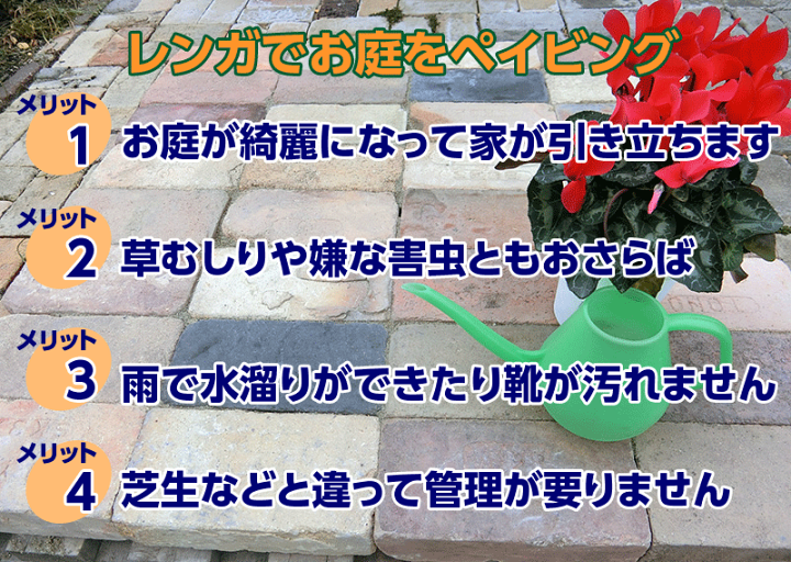 楽天市場】アンティークレンガ 「ハーモニー パレット売り」 茶
