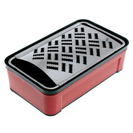 《送料無料》快速 スーパーおろし器　3D おろし金 ブラック＆レッド サンクラフト 日本製