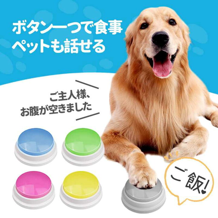 楽天市場】犬 ボタン 会話 ペット 30秒録音 2個 4個 6個 犬の記録ボ 猫 