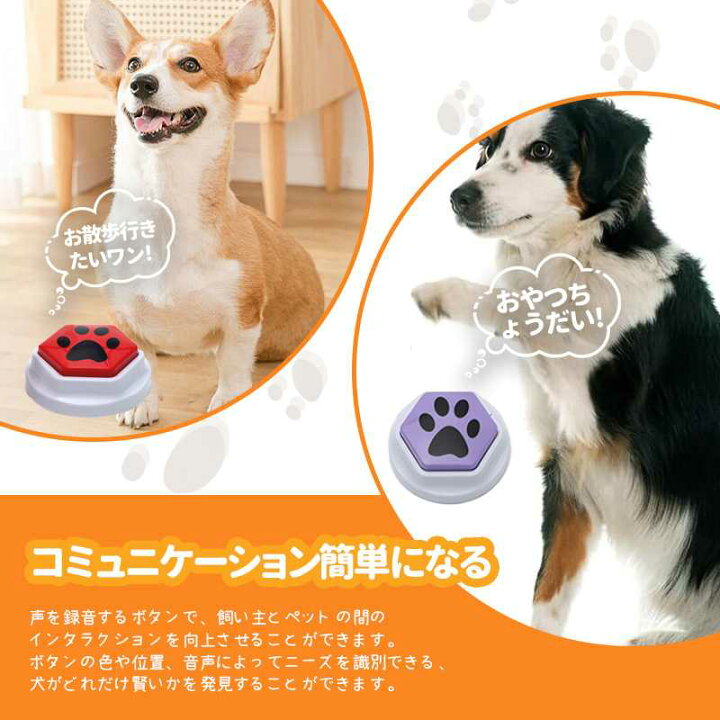 楽天市場】犬 ボタン 会話 ペット 3個 5個 8個 犬の記録ボ 猫 