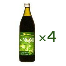 【あす楽対応】 ドクターノニ ノニ果汁100% 900ml 4本セット ノニジュース