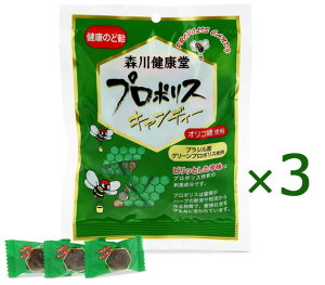 【ネコポス発送】 森川健康堂 プロポリスキャンディー 100g×3袋 【送料無料】