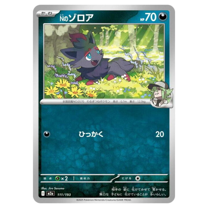楽天市場】ポケモンカードゲーム Nのゾロア M2a ハイクラスパック MEGA 