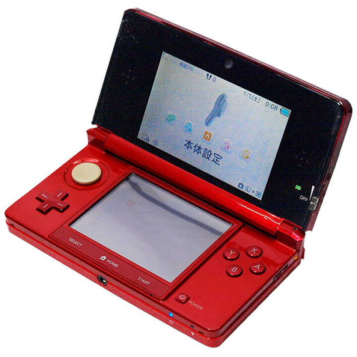 楽天市場】3DS 本体 フレアレッド ニンテンドー 任天堂 NINTENDO  