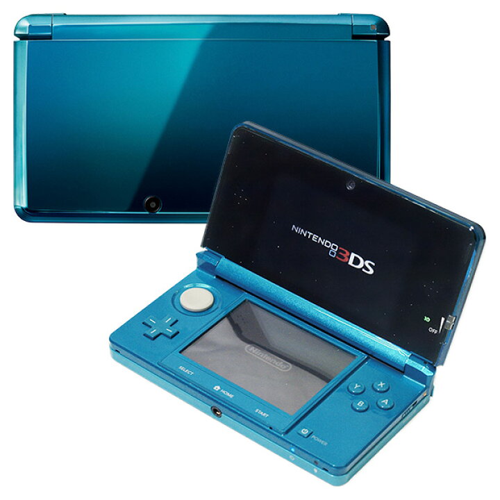 楽天市場】3DS 本体 アクアブルー メーカー生産終了 ニンテンドー  