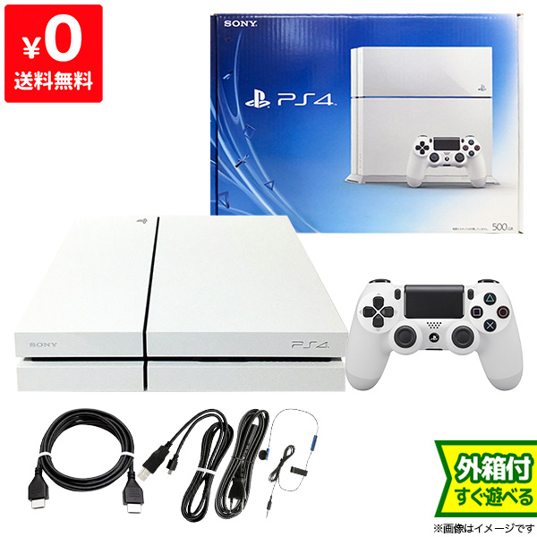 PlayStation4 グレイシャー・ホワイト 500GB (CUH1100AB02) ホワイト