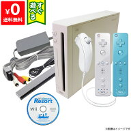Wii ニンテンドーWii 本体 (シロ) Wiiリモコンプラス2個 ヌンチャク Wiiスポーツリゾート同梱 すぐ遊べる…