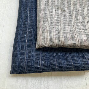 ���l�� �X�g���C�v ����� ���n 40�Ԏ� ���ʒn �c�C�� 40/1 linen KIRISAME stripe �S2�F ���Y 148/150cm�� �L�� �ۃ��l���y50cm�P�ʁz�q�i��OA43585�r