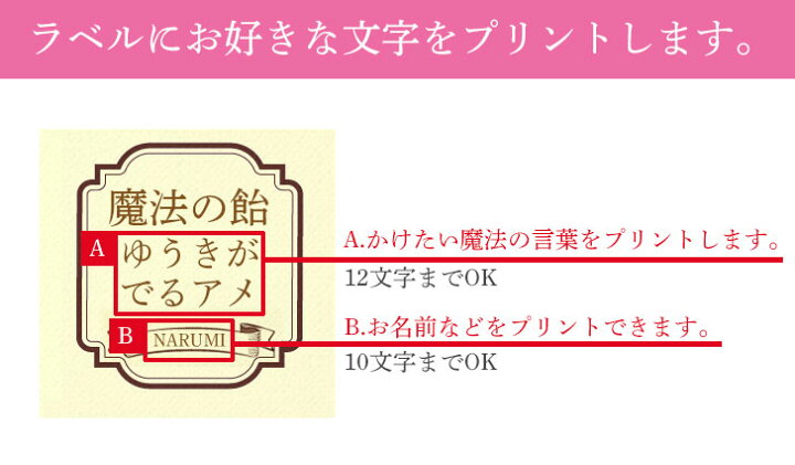 楽天市場 10個セット 魔法の飴 工場 キャンディー 名入れ 文字入れ 3味セット ギフト プレゼント 子供 男の子 女の子 プチギフト お菓子 送料無料 いいなstores