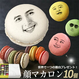 父の日 スイーツ 面白い おもしろい おもしろ 顔マカロン 10個入 お菓子 子供 贈り物 記念日 誕生日 誕生日プレゼント ギフト プチギフト 焼き菓子 お取り寄せ 詰め合わせ 写真入り オリジナル 美味しい もの 個包装 小分け インスタ映え お返し