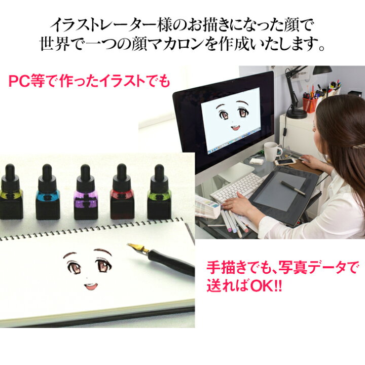 楽天市場 あなたの描いた絵 イラストで作る 二次元 顔マカロン 5個入 面白い おもしろい スイーツ ギフト キャラクター 贈り物 記念日 誕生日プレゼント プチギフト お菓子 セット 詰め合わせ お取り寄せ オリジナル 美味しい インスタ映え Gift Gift5 いいなstores