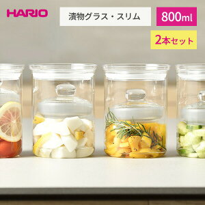 HARIO �Е��O���X�E�X���� 800ml×2�{�Z�b�g TGS-800-T �b �n���I �Е��e�� �Е��� ������ �ۑ��r �ۑ� �e�� �K���X �H��@�Ή� ��Ђ� �s�N���X �͂��݂Ђ� �}���l �J�N�e�L