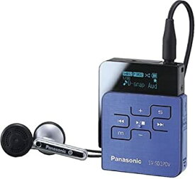 【中古】Panasonic SDオーディオプレーヤー海外対応FMステレオチューナー&ボイスレコーダー搭載(ブルー) SV-SD370V-A