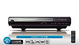 【中古】（非常に良い）グリーンハウス コンパクトデザインのHDMI対応DVDプレーヤー HDMIケーブル付属モデル ブラック GH-DVP1D-BK