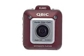 【中古】ELMO(エルモ) QBiC(キュービック)Full HDフィールドムービー X1 [F2.2 水平画角135度] ワインレッド 2490-2