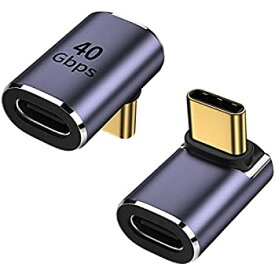 【中古】AuviPal 90度 直角 USB Cオス - USB Cメスアダプター 上下 USB Type Cアダプターエクステンダー スチームデッキ スイッチ ノートブック PC タブ