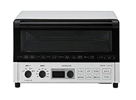 【中古】日立 コンベクション オーブントースター 1,300W 一人暮らし 遠赤ヒーター ノンフライ調理 HMO-F100 W ホワイト
