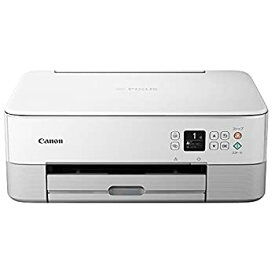 【中古】Canon プリンター A4インクジェット複合機 PIXUS TS5430 ホワイト 2021年モデル テレワーク向け 4色・一体型・対応インクBCI-360/361シリーズ