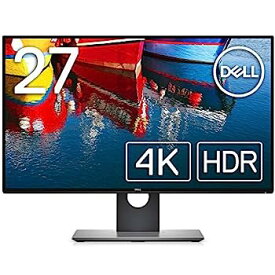 【中古】（非常に良い）Dell モニター 27インチ 超広視野角&フレームレス/4K/IPS 非光沢/HDR10対応/DP,mDPx2,HDMI/高さ調整 回転/プレミアムパネル3年 U2718Q