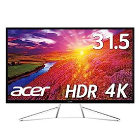 【中古】（非常に良い）Acer モニター OmegaLine ET322QKwmiipx 31.5インチ VA 非光沢 4K 75Hz 4ms HDMIx2 DisplayPort HDR 10 FreeSync VESAマウント対応 スピーカー内