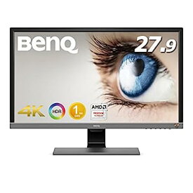 【中古】（非常に良い）BenQ EL2870U 「ゲーミングモニター」 (27.9型/4K/HDR/TN/1ms/FreeSync対応/HDMI×2/DP1.4/スピーカー/アイケア機能B.I.+)