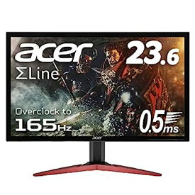 【中古】（非常に良い）Acer ゲーミングモニター SigmaLine 23.6インチ KG241QSbmiipx 0.5ms(GTG) 165Hz TN フルHD FreeSync HDMIx2 スピーカー内蔵 ブルーライト軽減