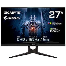 【中古】（非常に良い）ゲーミングモニター GIGABYTE AORUS FI27Q (27型/QHD/IPSノングレア/平面モニター)