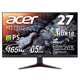 【中古】Acer ゲーミングモニター Nitro VG270Sbmiipfx 27インチ IPS 非光沢 フルHD 165Hz 0.5ms(GTG, Min.) PC/PS5/Xbox X/S向き HDMI AMD FreeSync? Pr