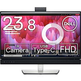 【中古】Dell C2422HE 23.8インチ ビデオカンファレンスモニター (3/フルHD/IPS非光沢/USB-C・DP・HDMI/sRGB 99%/縦横回転・高さ調整/LANポート(RJ45)/ド