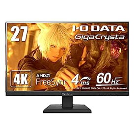 【中古】IODATA ゲーミングモニター 27インチ GigaCrysta 4K ADSパネル (PS5/AMD FreeSync/HDMI×2/DisplayPort/スピーカー付/3年/土日サポート) EX-LDGC