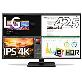 【中古】（非常に良い）LG モニター ディスプレイ 43UN700-BAJP 42.5インチ/4K/HDR対応/IPS非光沢/HDMI×4,DP,USB Type-C/スピーカー(10W×2)/ブルーライト低減、フリッ