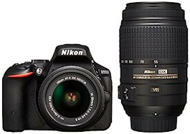 【中古】Nikon デジタル一眼レフカメラ D5500 ダブルズームキット ブラック 2416万画素 3.2型液晶 タッチパネルD5500WZBK