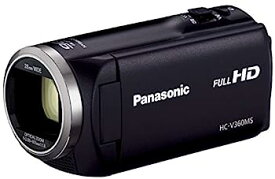 【中古】パナソニック HDビデオカメラ V360MS 16GB 高倍率90倍ズーム ブラック HC-V360MS-K