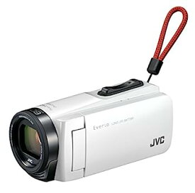 【中古】（非常に良い）JVCKENWOOD JVC ビデオカメラ Everio 耐衝撃 耐低温 32GB ホワイト GZ-F270-W