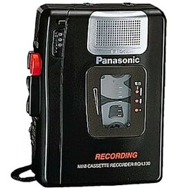 【中古】Panasonic RQ-L100-K テープレコーダー (ブラック)