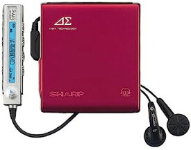 【中古】（非常に良い）SHARP アウビィ MD-DS70-R 1ビットポータブルMDプレーヤー（レッド）