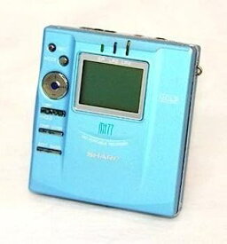 【中古】SHARP　シャープ　MD-MT77-A　ブルー　ポータブルMDレコーダー　（小型MDプレイヤー/再生/録音）　MDLP対応