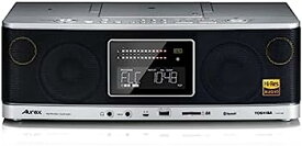 【中古】（非常に良い）東芝 CDラジオ ハイレゾ対応 Bluetooth搭載 Aurex TY-AH1000(S) ブラック×グレー